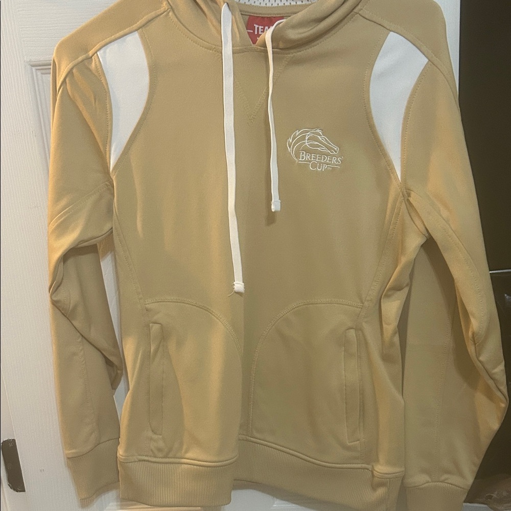 Breeders' Cup Tan and White Women's Hoodie